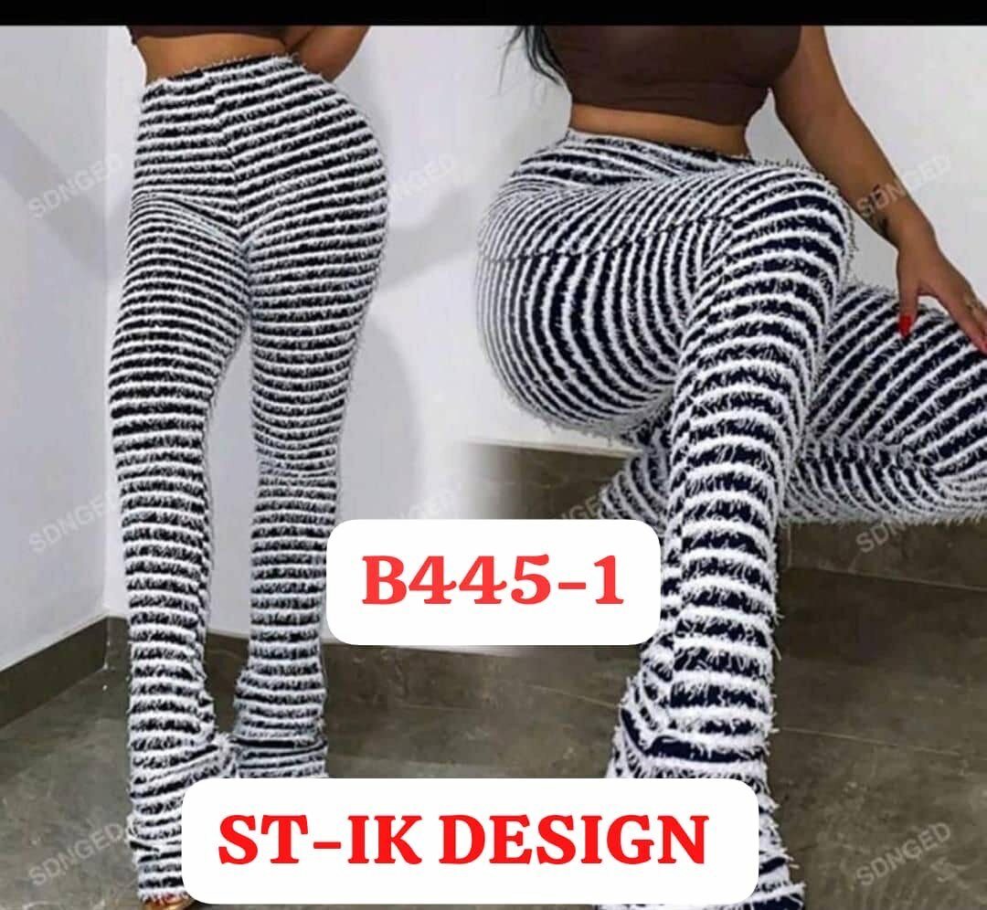 Pantalons évasés à rayures