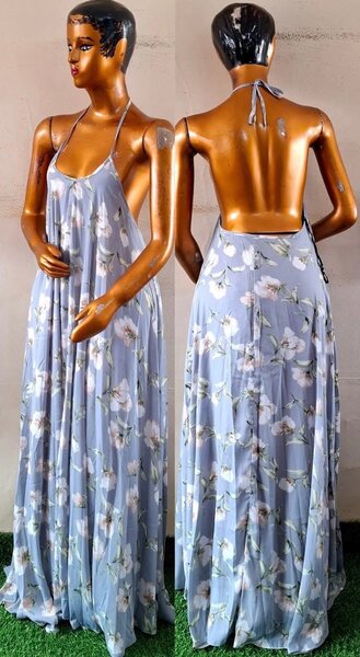 Robe longue fluide fleurie