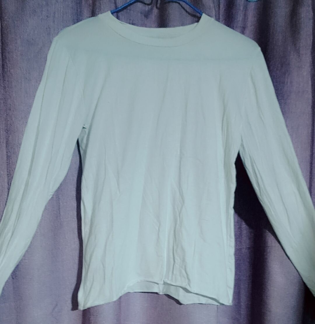 T-shirt manches longues blanc