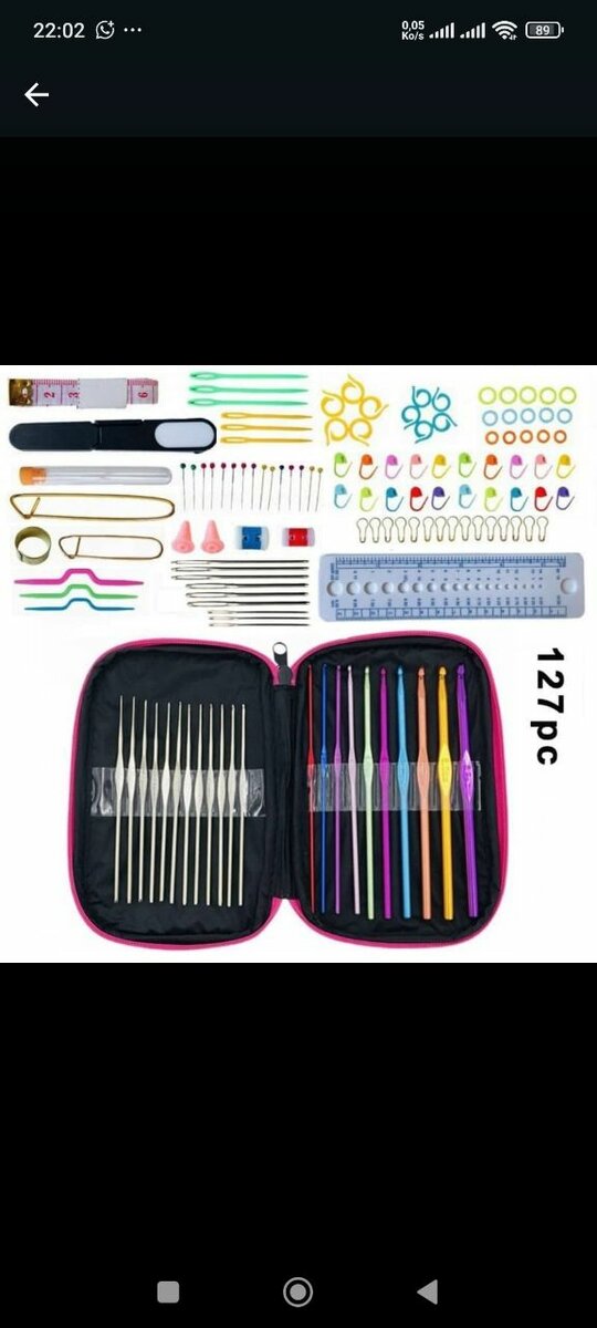Kit de crochet complet 127 pièces