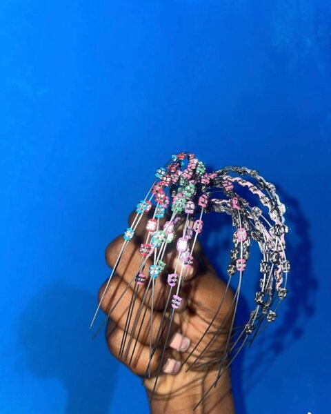 Accessoires boucle cheveux colorés