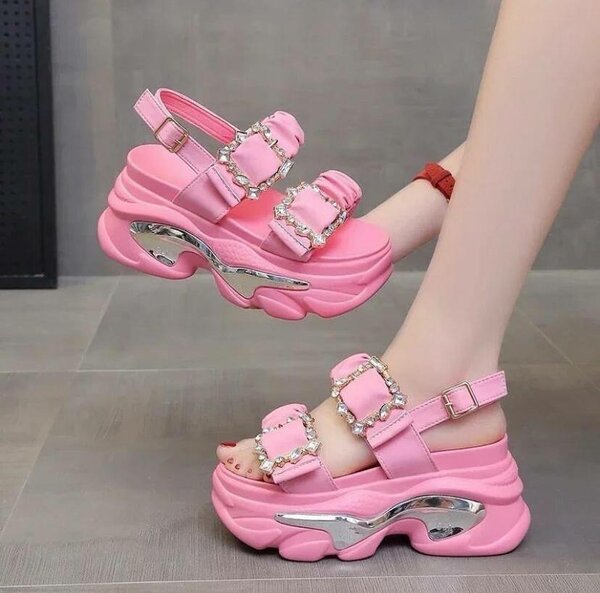 Pink sandals