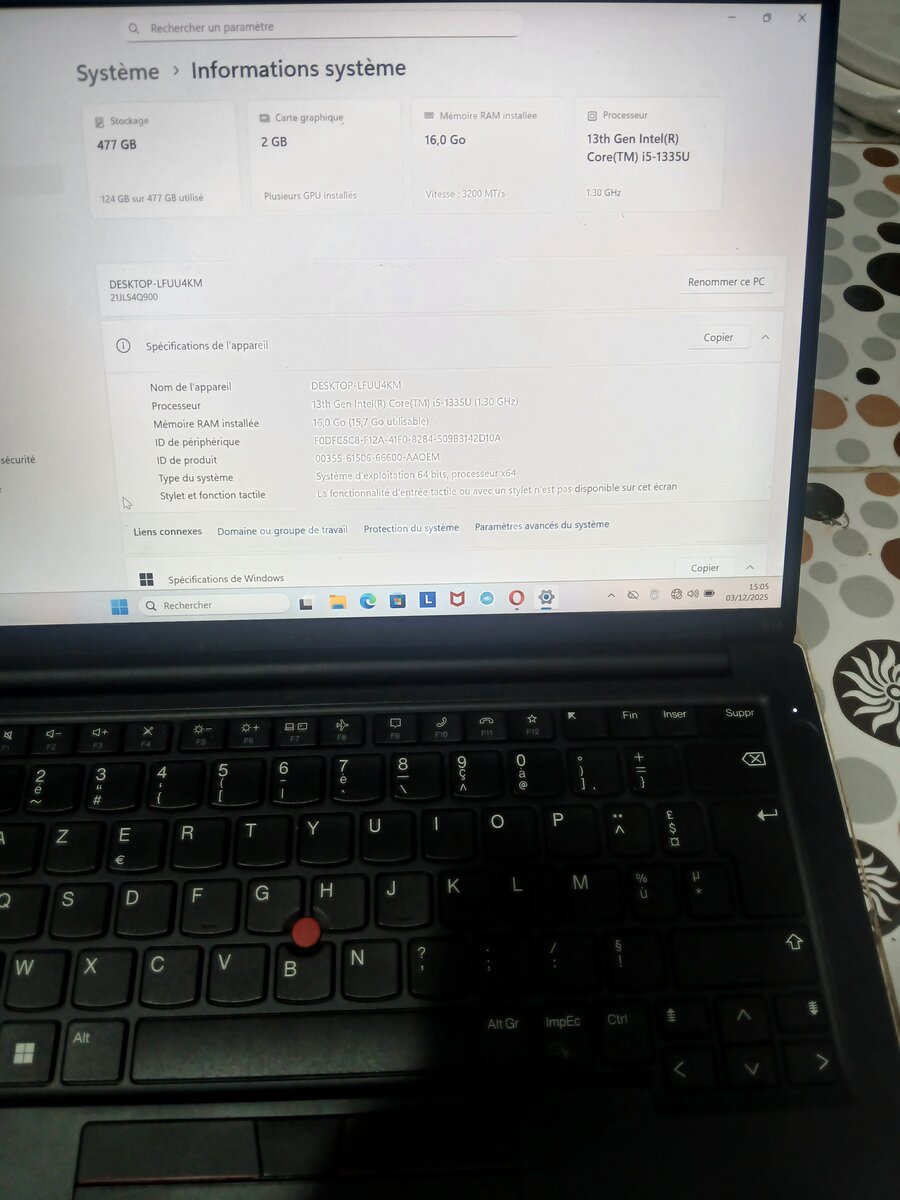 ThinkPad Core i7 13ème Gen