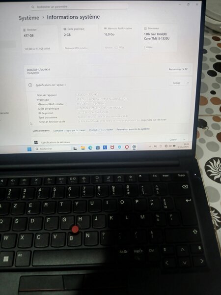 ThinkPad Core i7 13ème Gen