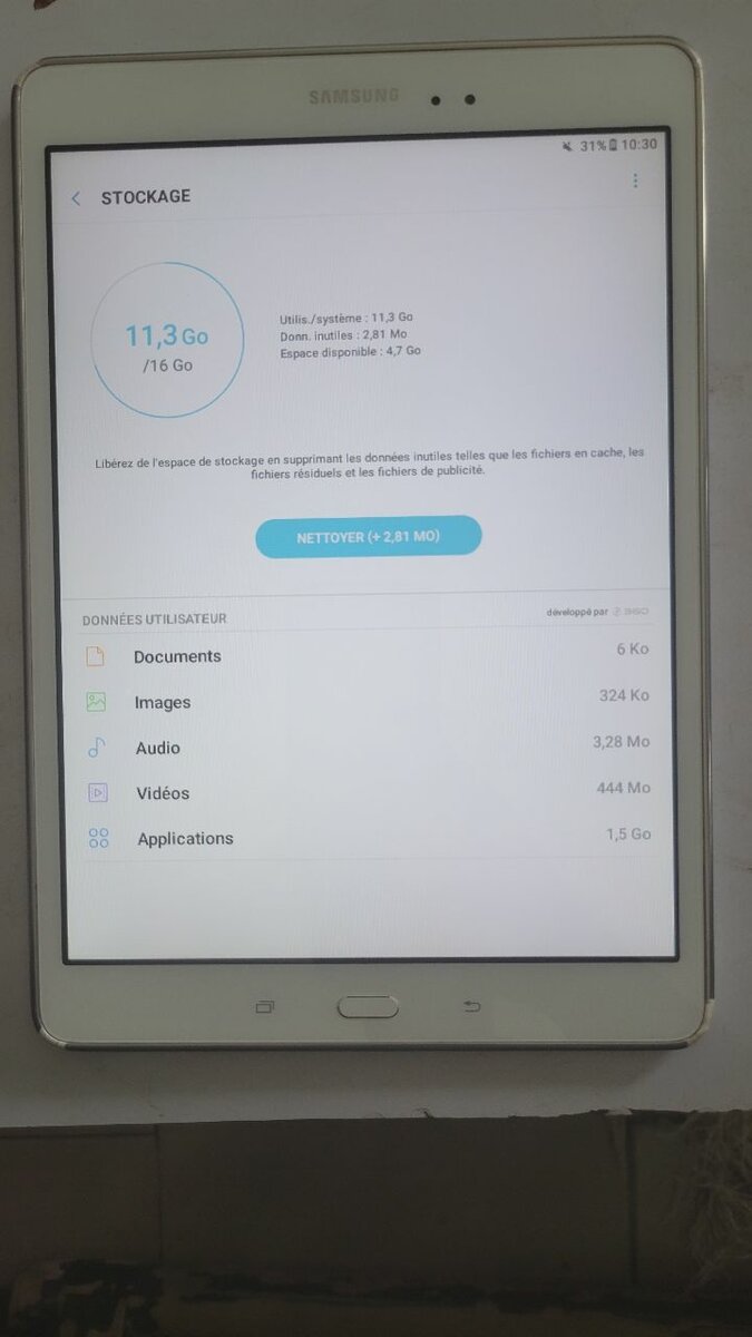 Samsung Galaxy Tab A Blanc