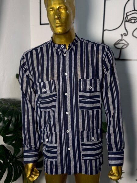 Chemise Rayée Homme Élégante