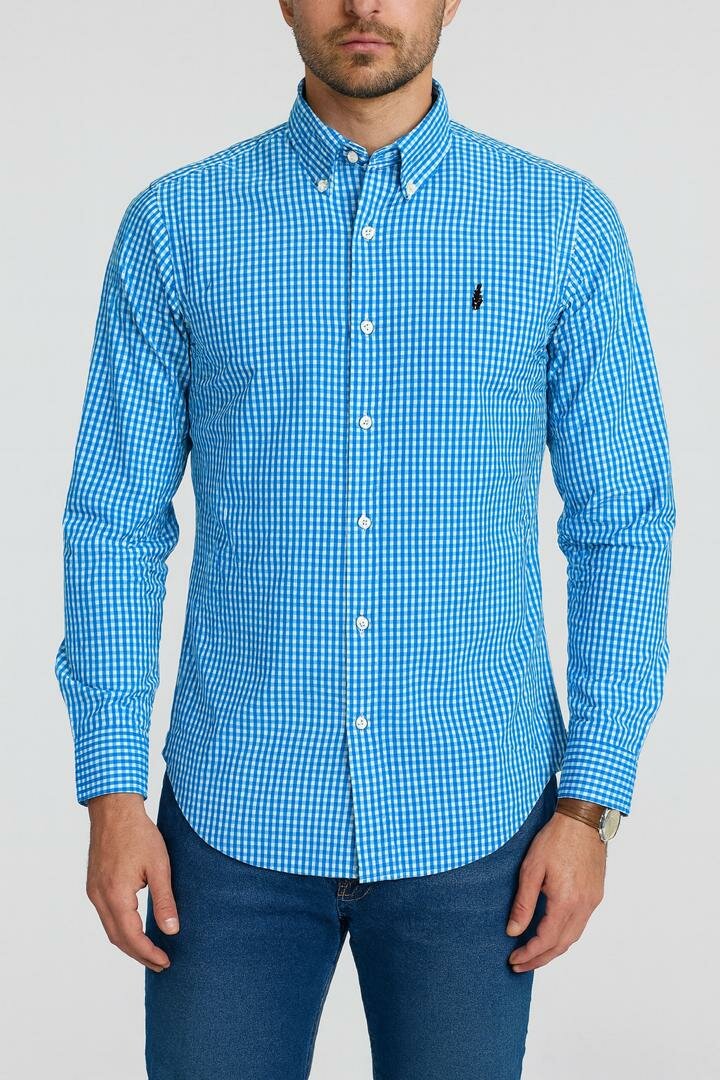 Chemise à carreaux homme élégante