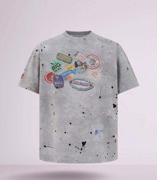 Graphic Tee Shirts Gray