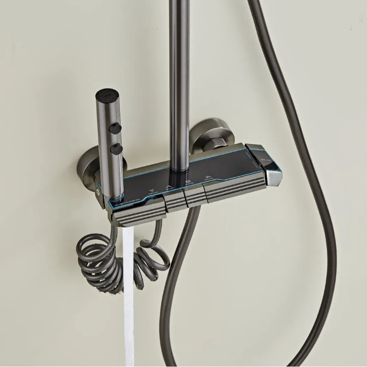 Système de Douche Moderne Noir