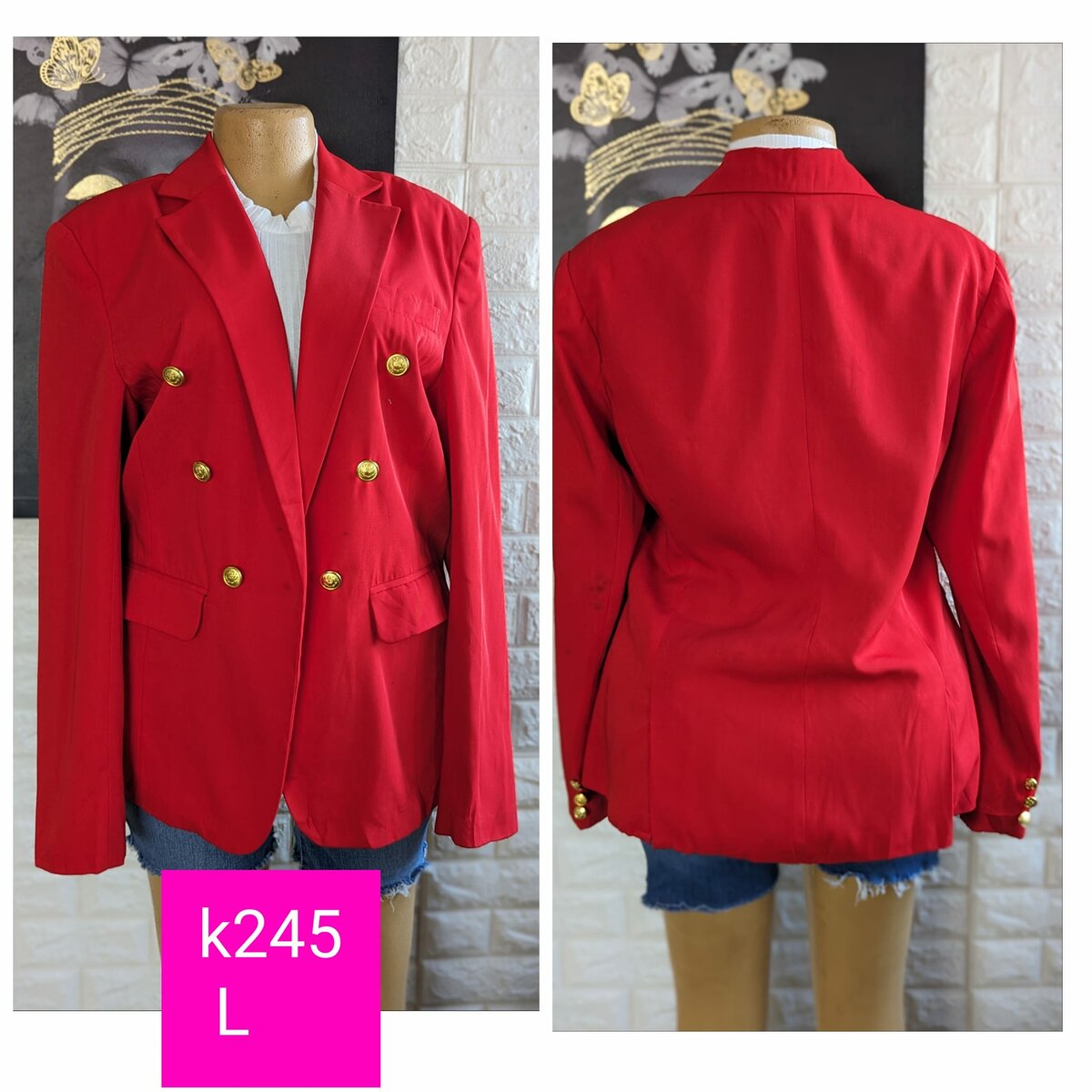 Beautiful and stylish women's jacket red