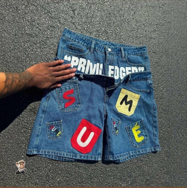Short en denim