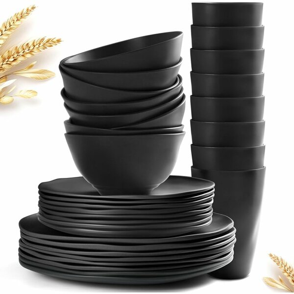 Ensemble porcelaine noir