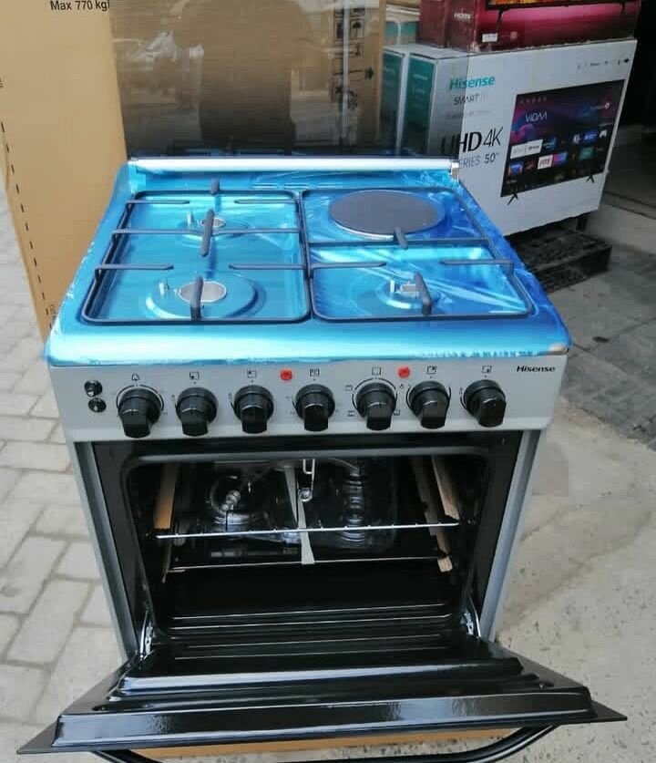 Electric gas stove with oven