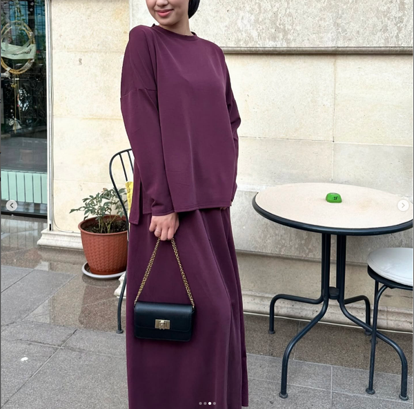 Женский лонглсив с юбкой 