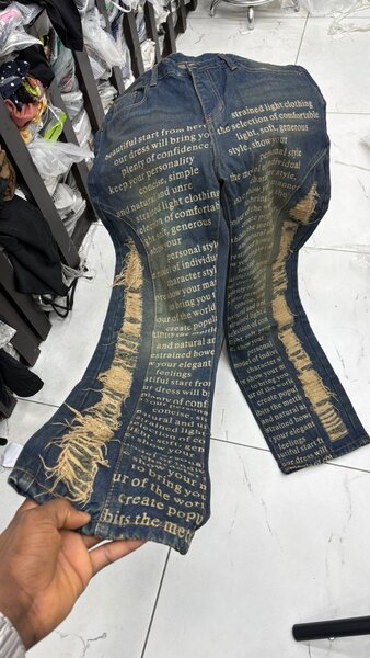 Jeans créatifs unisexes