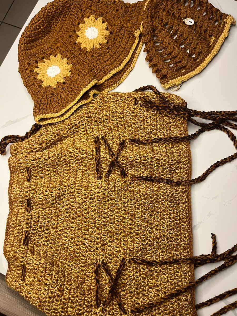 Ensemble chapeau tricoté