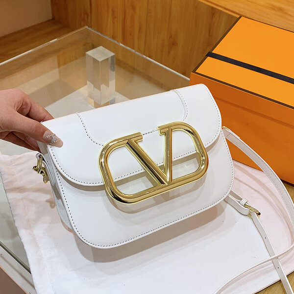 Valentino white leather bag