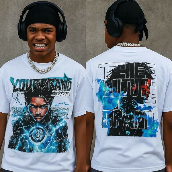 T-shirt imprimée urbaine