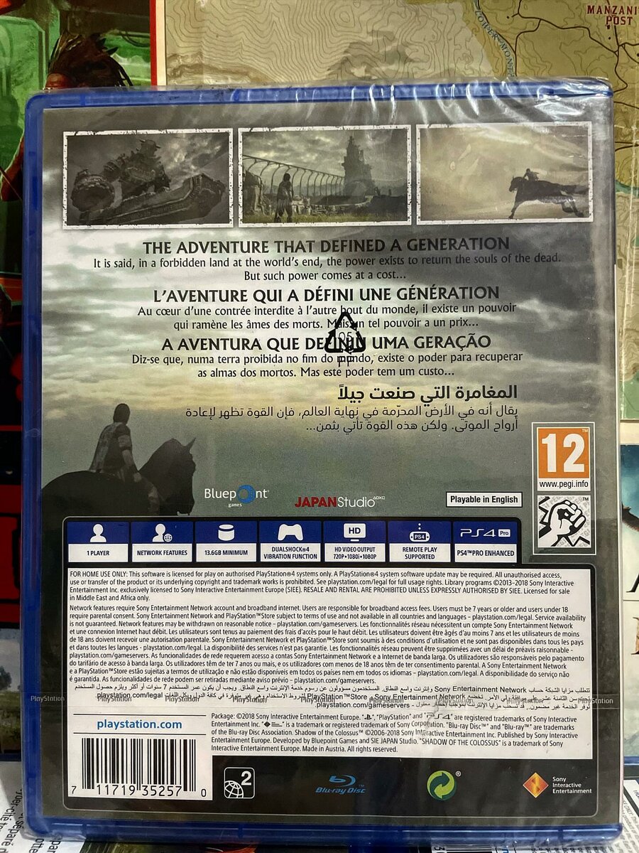 Cd ps4 Shadow of the Colossus
