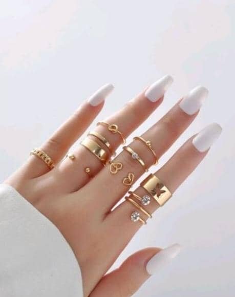 Ensemble de Bagues Élégantes