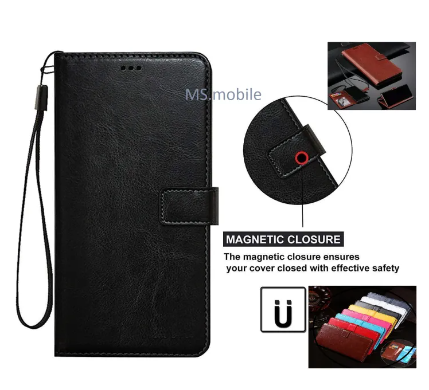 oppo A54 Case, Premium PU Leather Magnetic Shockproof Book Stand Folio Flip Wallet Case Cover with Card Holder