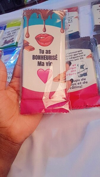 Chocolats Romantiques Personnalisés