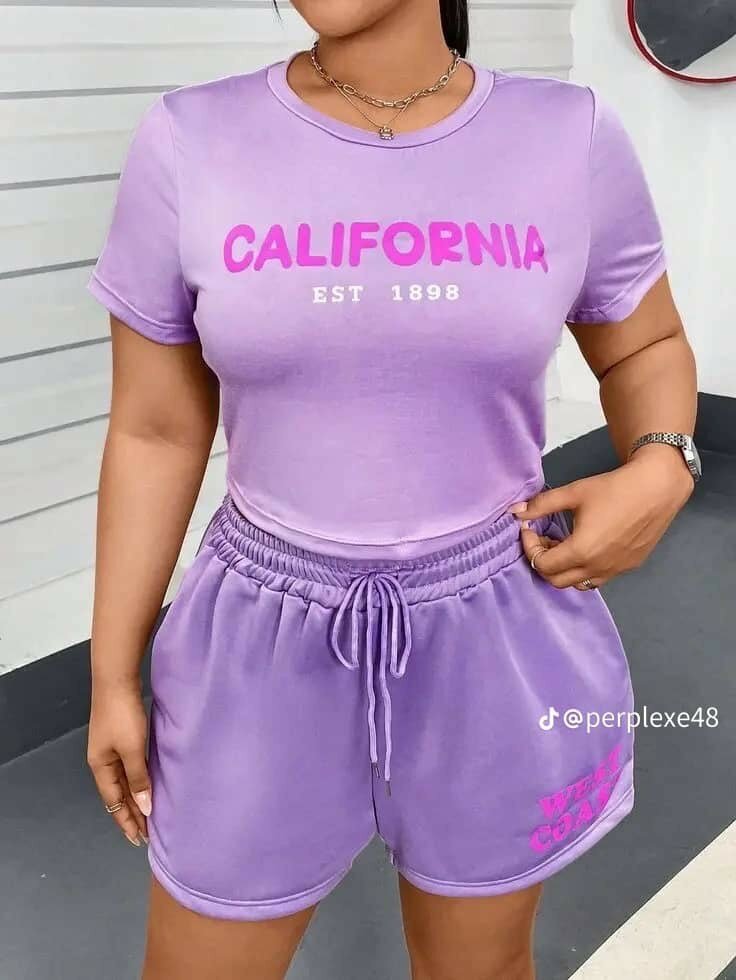 Ensemble chic rayé femme