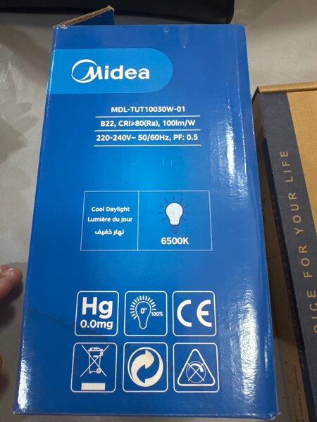 Ampoule LED Midea 30W 6500K