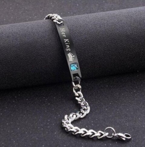 Bracelets Couple 'Her King & His Queen'