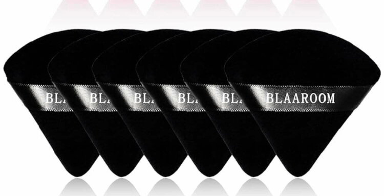 Houppettes en triangle douces