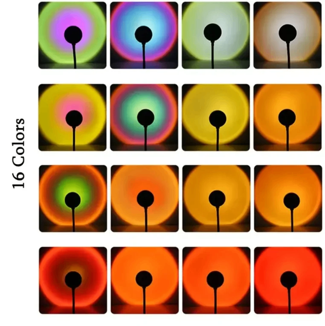 Lampe Sunset LED 16 couleurs