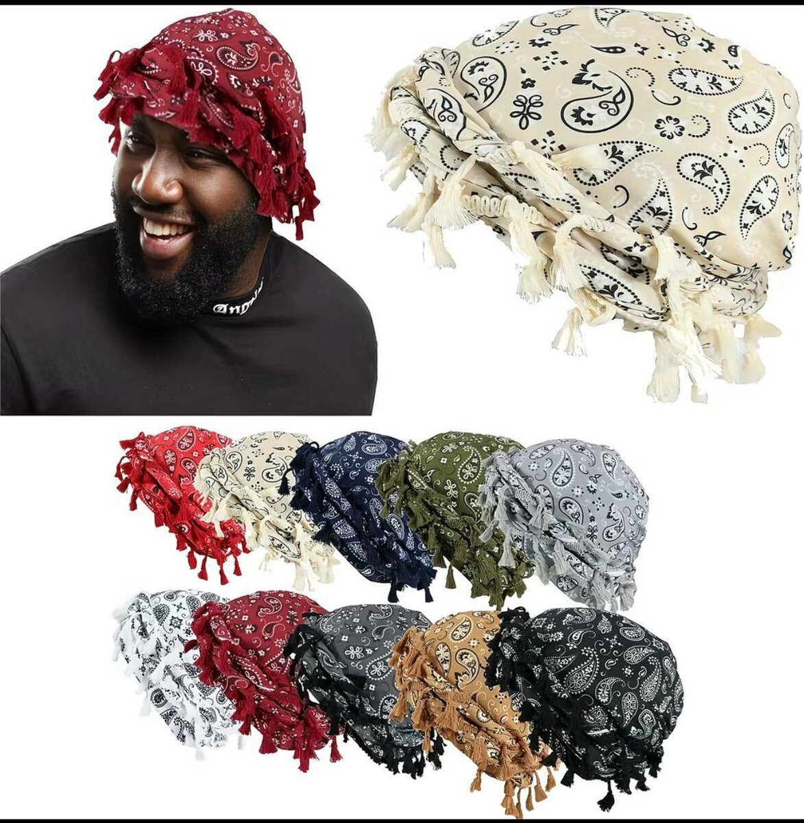 Turban Bohème à Franges