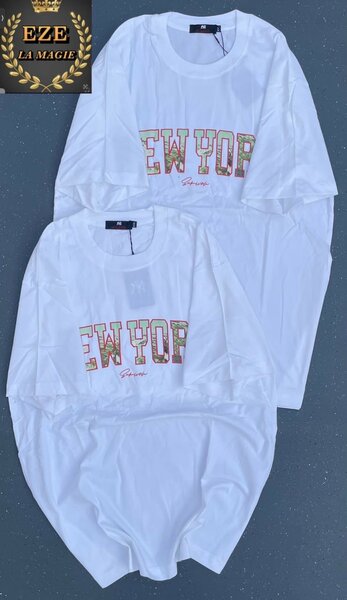 T-shirt blanc "New York"