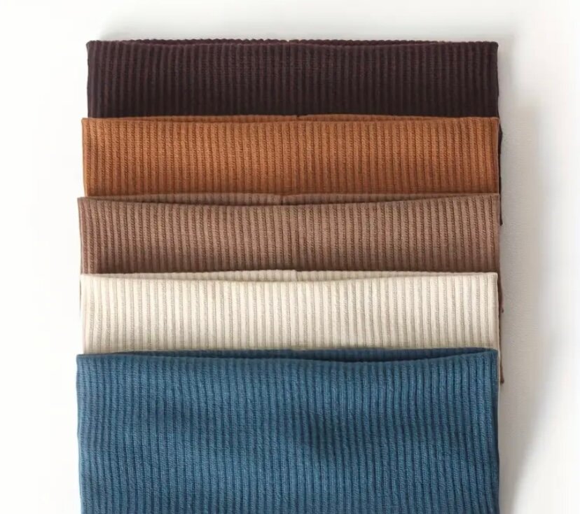 Bandeaux côtelés multicolores