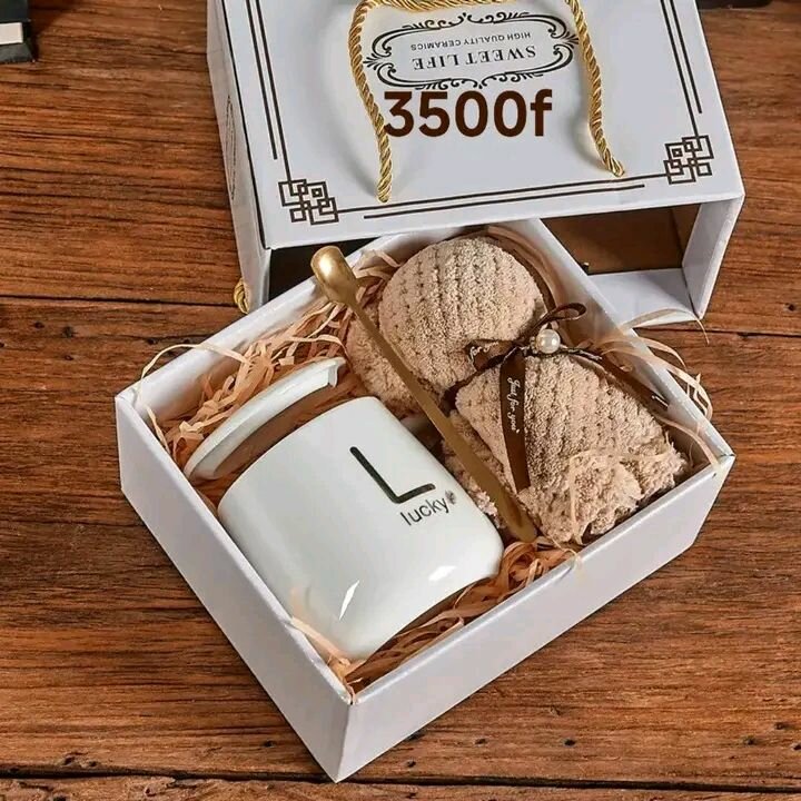 Ensemble mug et éponges 'Lucky'