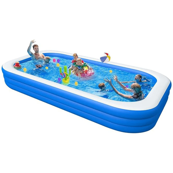 PISCINE GONFLABLE 2M + POMPE ÉLECTRIQUE