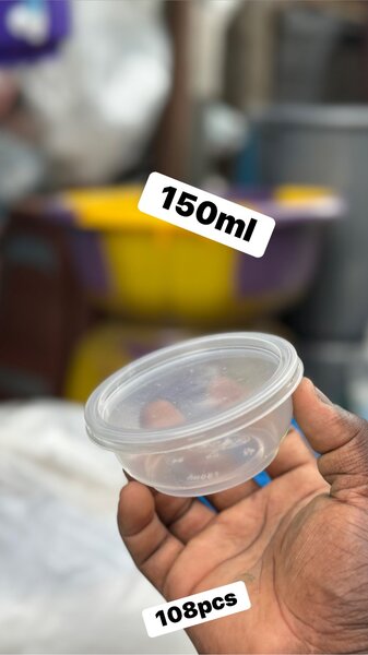 Contenants en plastique 150ml