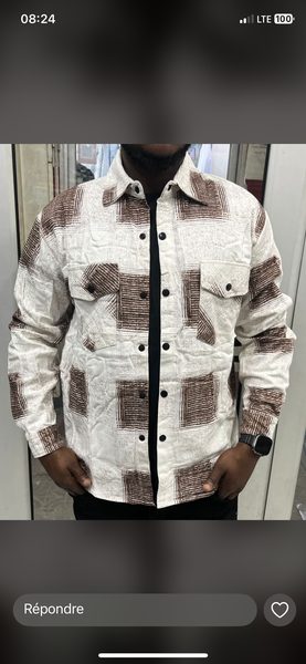 Chemise à carreaux homme