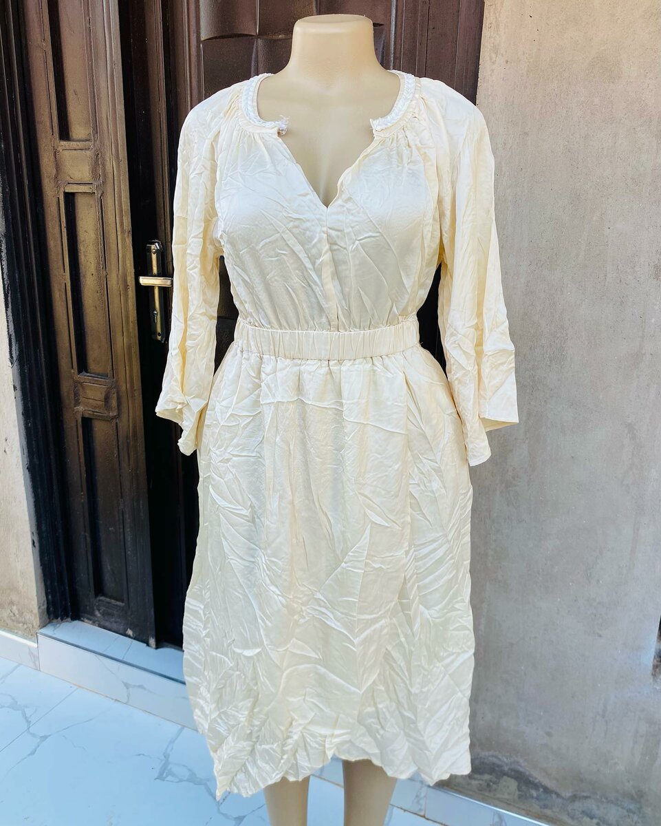 Stylish and high-quality women's dress white