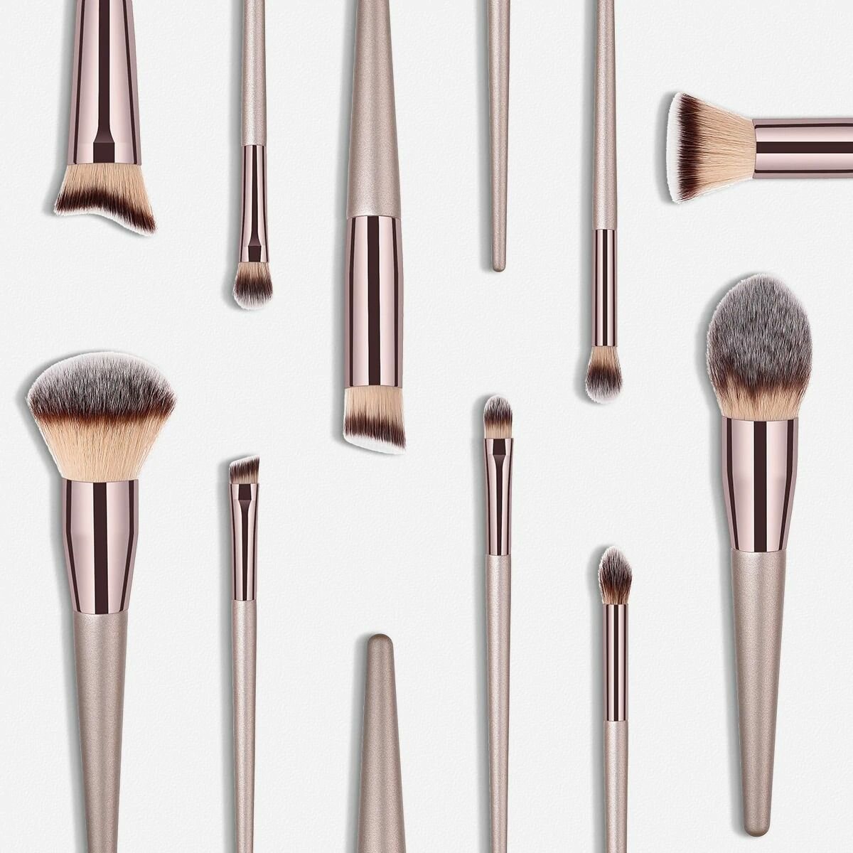 10 PCS Makeup Brushes Powder Foundation Eyeshadow Eyelashes