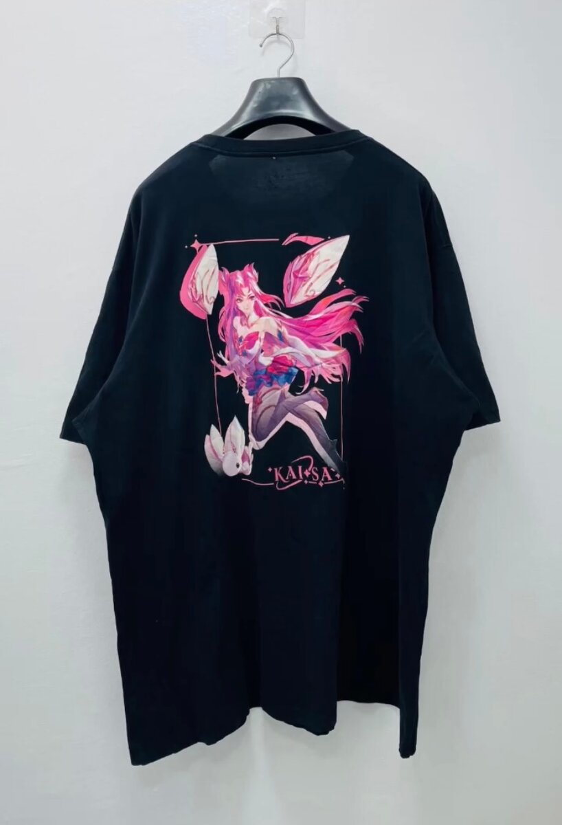 T-shirt noire imprimée Kaisa