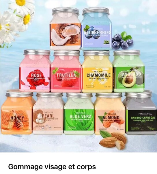 Set de Gommages Naturels Visage et Corps
