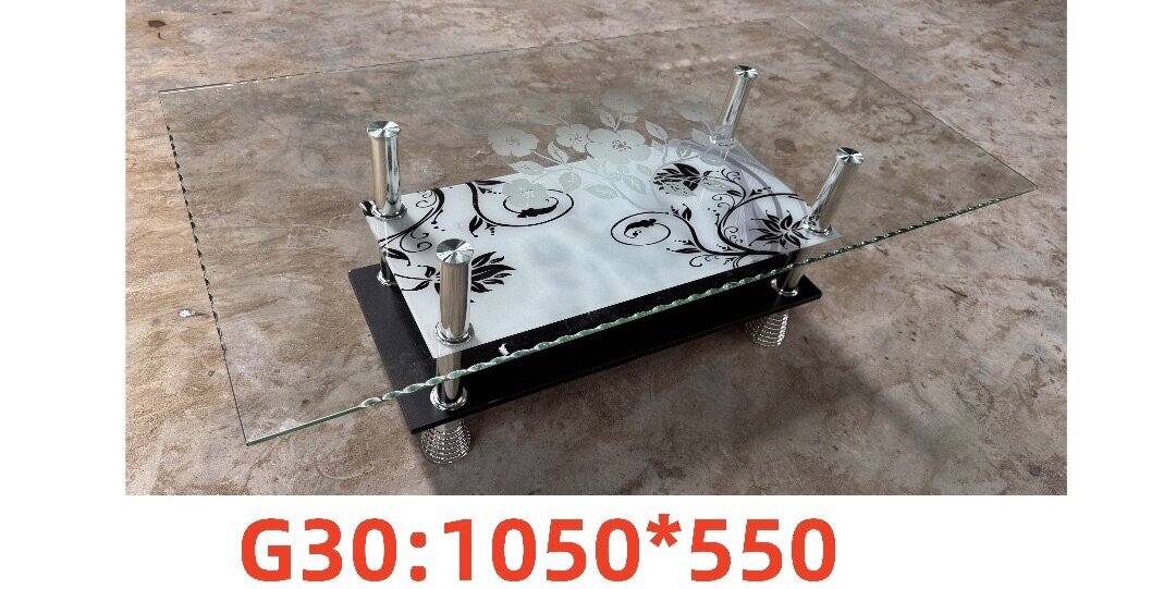 Table basse en verre moderne