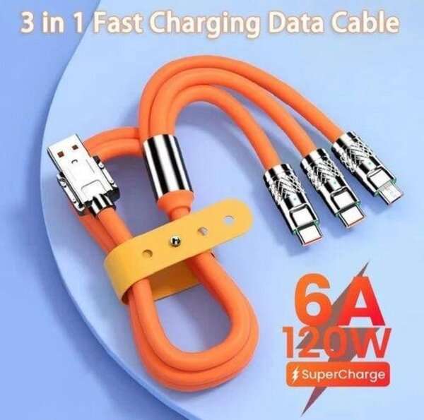 Câble USB 3-en-1 Charge Rapide