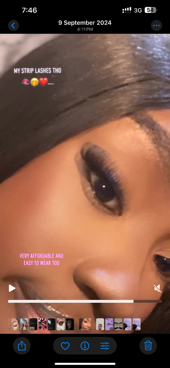 Russian d-curl strip lashes