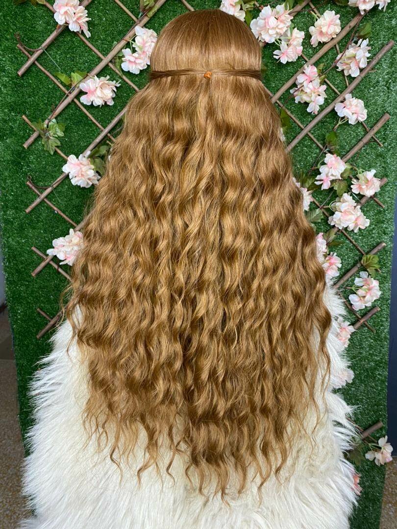 Perruque Ondulée Longue Blond