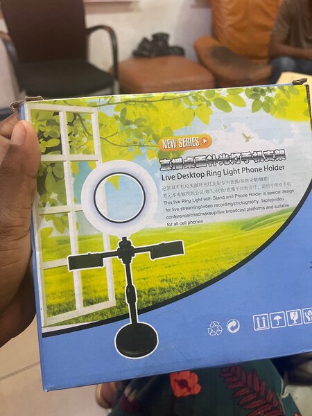 Live Desktop Ring Light Phone Holder