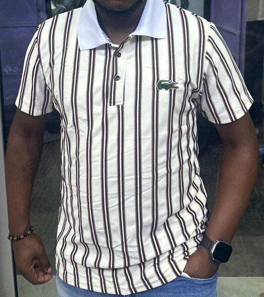 Polo rayé pour homme élégant
