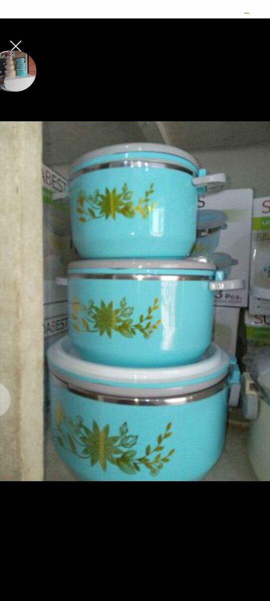 Glacière 3 pcs en plastique