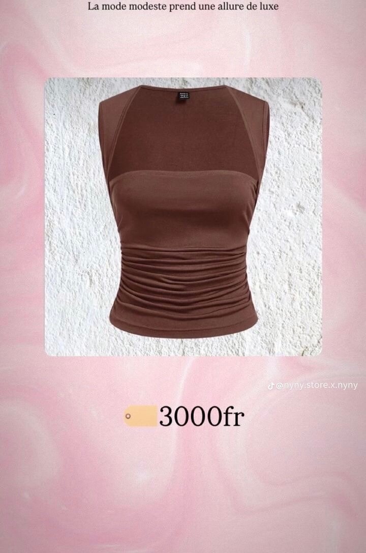 Top asymétrique femme chic